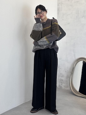 「アイテム（ローファー）」を使った、saraさん（レディース・165cm・10代）の秋コーディネート