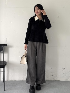 「アイテム（ハンドバッグ）」を使った、saraさん（レディース・165cm・10代）の秋コーディネート