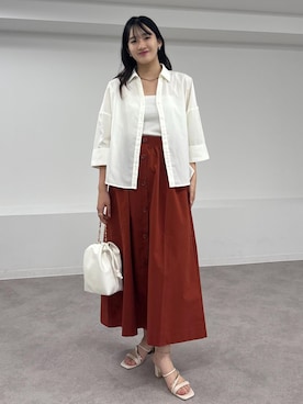「VIS（ビス）のアイテム」を使った、saraさん（レディース・165cm）の夏コーディネート