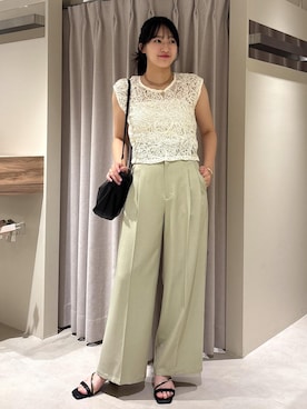 「アイテム（キャミソール）」を使った、saraさん（レディース・165cm・10代）の夏コーディネート