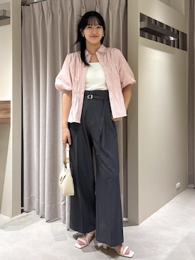 「アイテム（バングル/リストバンド）」を使った、saraさん（レディース・165cm・20代）の夏コーディネート