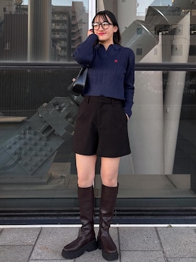 「クリスマスコーデ」｜saraさん（レディース・165cm・20代）の冬コーディネート