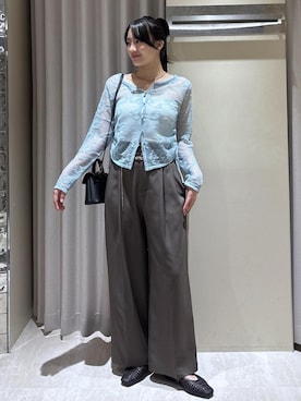 「VIS（ビス）のアイテム（パンツ）」を使った、saraさん（レディース・165cm）の夏コーディネート