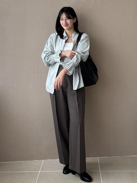 「VIS（ビス）のアイテム（パンツ）」を使った、saraさん（レディース・165cm）の夏コーディネート