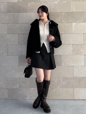 「アイテム（アクセサリー）」を使った、saraさん（レディース・165cm・10代）の冬コーディネート