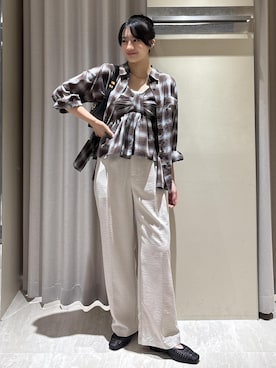 「VIS（ビス）のアイテム（バッグ）」を使った、saraさん（レディース・165cm）の夏コーディネート