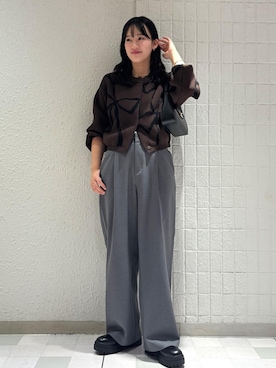 「アイテム（パンツ）」を使った、saraさん（レディース・165cm・10代）の秋コーディネート