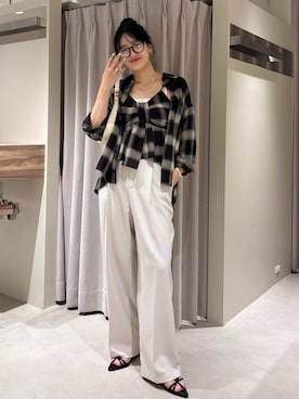 「アイテム（ショルダーバッグ）」を使った、saraさん（レディース・165cm・10代）の夏コーディネート