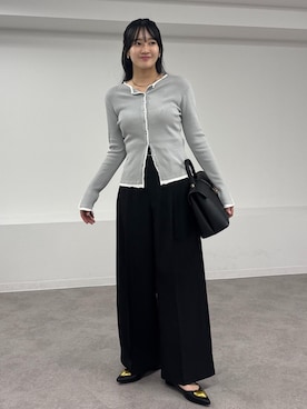 「VIS（ビス）の【新色追加】ひねり金具ワンハンドルバッグ【2WAY】（ハンドバッグ）」を使った、saraさん（レディース・165cm・20代）の夏コーディネート