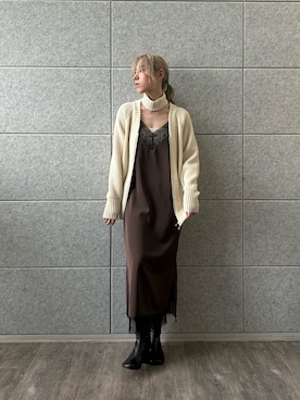 「CODE A（コードエー）のアイテム（ワンピース/ドレス）」を使った、abe （CODE A）さん（レディース・167cm）の秋コーディネート