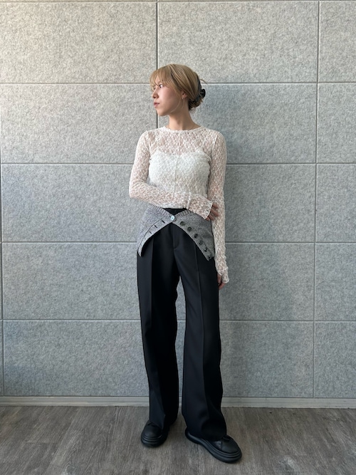 ニット セーター lame knit bustier レディース lame knit bustier（ニット/セーター） | CODE A（コードエー