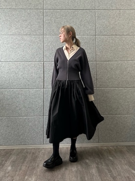 「アイテム（ソックス/靴下）」を使った、abe （CODE A）さん（レディース・167cm）の秋コーディネート