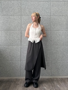 「CODE A（コードエー）のアイテム」を使った、abe （CODE A）さん（レディース・167cm）の夏コーディネート