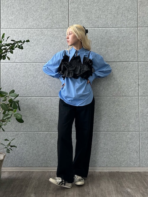 point neck shirt（シャツ/ブラウス）｜CODE A（コードエー）の