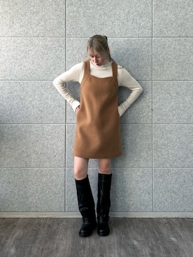 「CODE A（コードエー）のアイテム」を使った、abe （CODE A）さん（レディース・167cm）の冬コーディネート