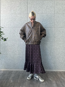 「アイテム（サングラス、グリーン系）」を使った、abe （CODE A）さん（レディース・167cm）の秋コーディネート