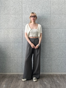 「CODE A（コードエー）のアイテム（カーディガン/ボレロ）」を使った、abe （CODE A）さん（レディース・167cm）の夏コーディネート