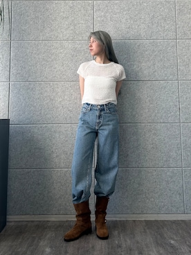 「CODE A（コードエー）のアイテム（パンツ）」を使った、abe （CODE A）さん（レディース・167cm）の夏コーディネート