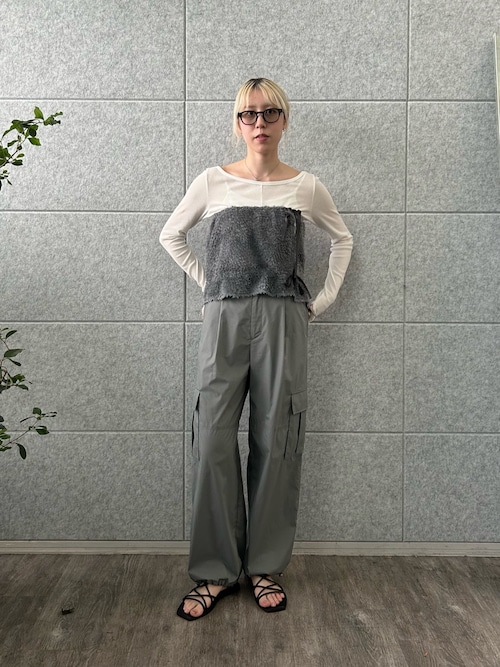 セール】bra top layered tee（Tシャツ/カットソー）｜CODE A