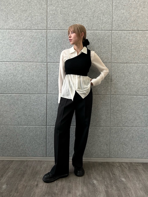 ニット・セーター asymmetry knit vest asymmetry knit vest（ニット/セーター） | CODE A（コードエー