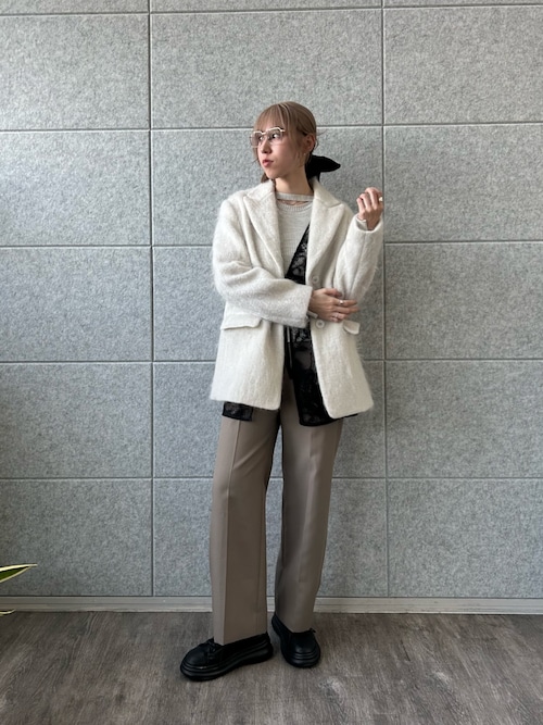 ニット・セーター melange knit cutting pullover melange knit cutting pullover（ニット/セーター） | CODE A