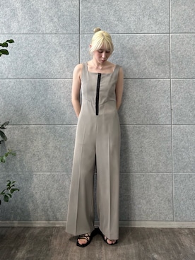 「アイテム（サロペット/オーバーオール）」を使った、abe （CODE A）さん（レディース・167cm・20代）の夏コーディネート