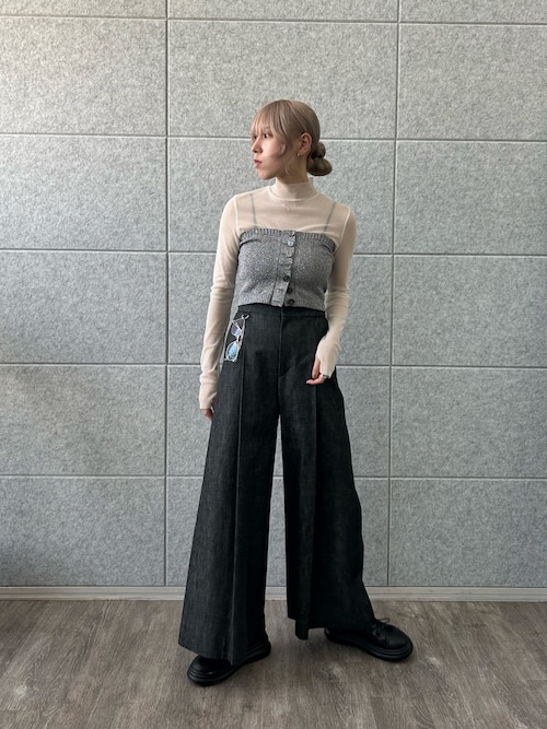 pleated wide leg trousers（その他パンツ）｜CODE A（コード