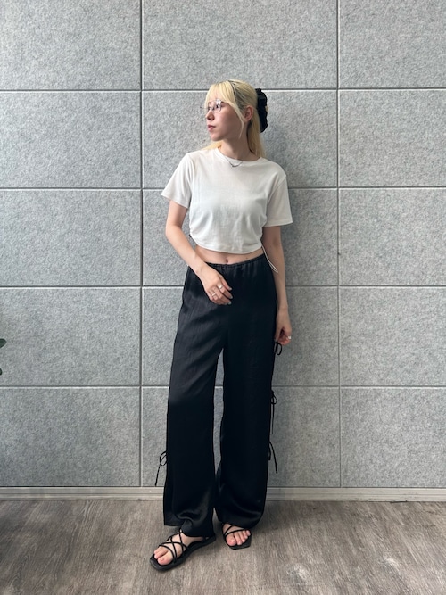 セール】drawstring crop tee（Tシャツ/カットソー）｜CODE A（コード