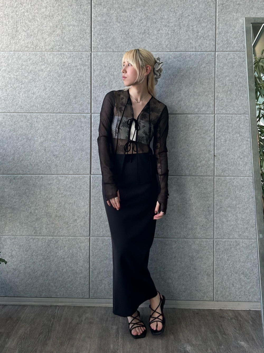 ◇CODE A｜tulle lace ribbon blouseを使った人気ファッション