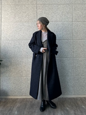 「アイテム（ワンピース/ドレス）」を使った、abe （CODE A）さん（レディース・167cm）の冬コーディネート