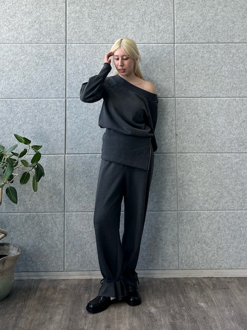 ribbon sweat pants（その他パンツ）｜CODE A（コードエー）の
