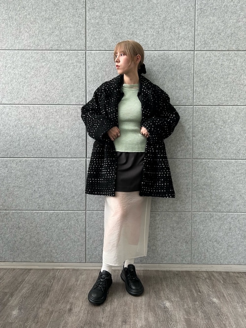 ニット・セーター melange knit cutting pullover melange knit cutting pullover（ニット/セーター） | CODE A