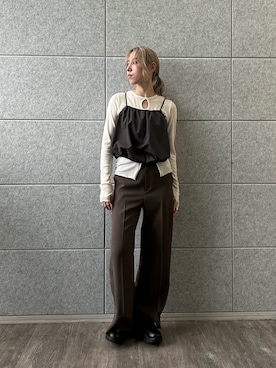 「AKIKOAOKI（アキコアオキ）のアイテム」を使った、abe （CODE A）さん（レディース・167cm）の秋コーディネート