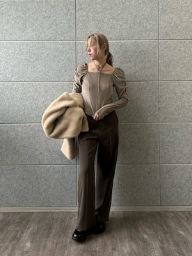 「AKIKOAOKI（アキコアオキ）のアイテム」を使った、abe （CODE A）さん（レディース・167cm）の秋コーディネート