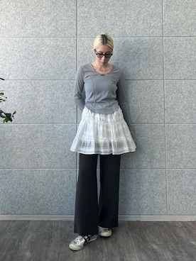 「アイテム（サングラス、グリーン系）」を使った、abe （CODE A）さん（レディース・167cm）の秋コーディネート