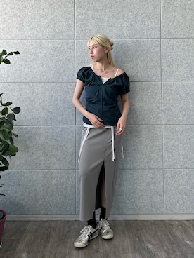 「アイテム（アクセサリー）」を使った、abe （CODE A）さん（レディース・167cm・20代）の夏コーディネート