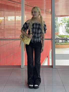「3.3 Field Trip （3.3フィールドトリップ）のアイテム」を使った、0521minaさん（レディース・157cm）の夏コーディネート