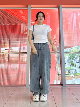 「PLASMASPHERE（プラズマスフィア）のアイテム」を使った、0521minaさん（レディース・157cm）の夏コーディネート