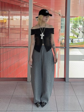 「3.3 Field Trip （3.3フィールドトリップ）のアイテム」を使った、0521minaさん（レディース・157cm）の春コーディネート