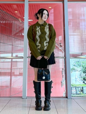 「NOT4NERD（ノットフォーナード）のアイテム（トップス）」を使った、0521minaさん（レディース・157cm）の秋コーディネート