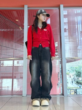 「LMCのアイテム」を使った、0521minaさん（レディース・157cm）の秋コーディネート