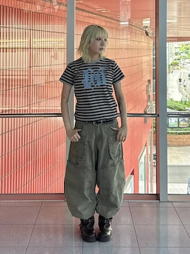 「3.3 Field Trip （3.3フィールドトリップ）のアイテム」を使った、0521minaさん（レディース・157cm）の夏コーディネート
