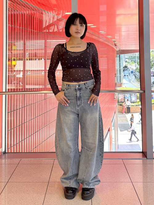 3.3 Field Trip／バレルレッグデニム（デニムパンツ）｜3.3 Field Trip