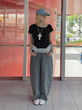 「3.3 Field Trip （3.3フィールドトリップ）のアイテム」を使った、0521minaさん（レディース・157cm）の春コーディネート