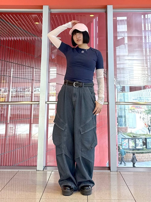 tシャツ AMES WORLDWIDE／レースブロックロングスリーブ レディース AMES WORLDWIDE／レースブロックロングスリーブ（Tシャツ