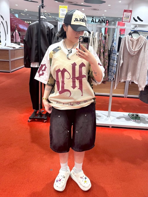セール】【UNISEX】HOODHOOD／CAMOメッシュT（Tシャツ