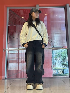 「ALAND（エーランド）のアイテム」を使った、0521minaさん（レディース・157cm）の秋コーディネート