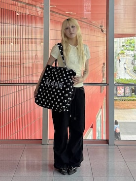 「MUCENT（ムセント）のアイテム」を使った、0521minaさん（レディース・157cm）の夏コーディネート