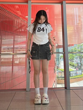 「3.3 Field Trip （3.3フィールドトリップ）のアイテム」を使った、0521minaさん（レディース・157cm）の夏コーディネート