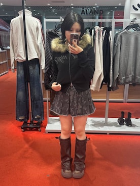 「Midnight Move（ミッドナイトムーブ）のアイテム」を使った、0521minaさん（レディース・157cm）の秋コーディネート